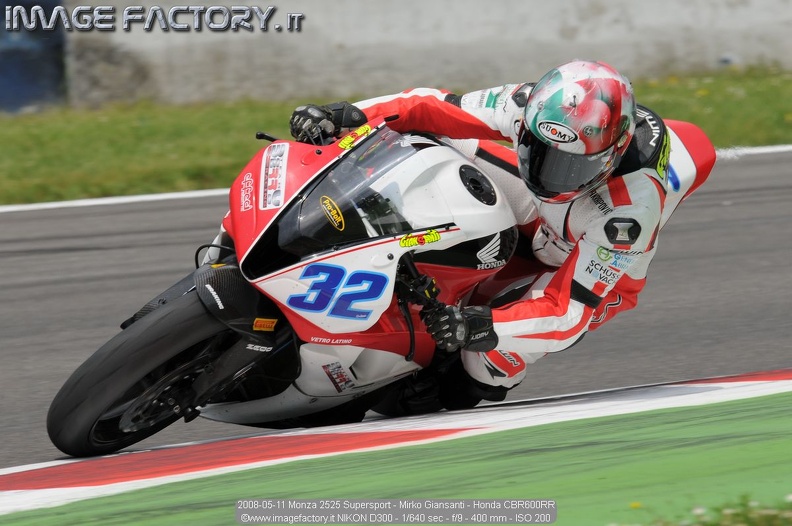 2008-05-11 Monza 2525 Supersport - Mirko Giansanti - Honda CBR600RR.jpg
